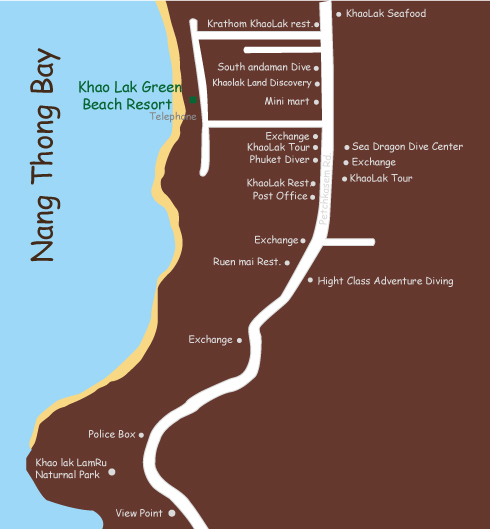 Khao Lak Green Beach Resort Map